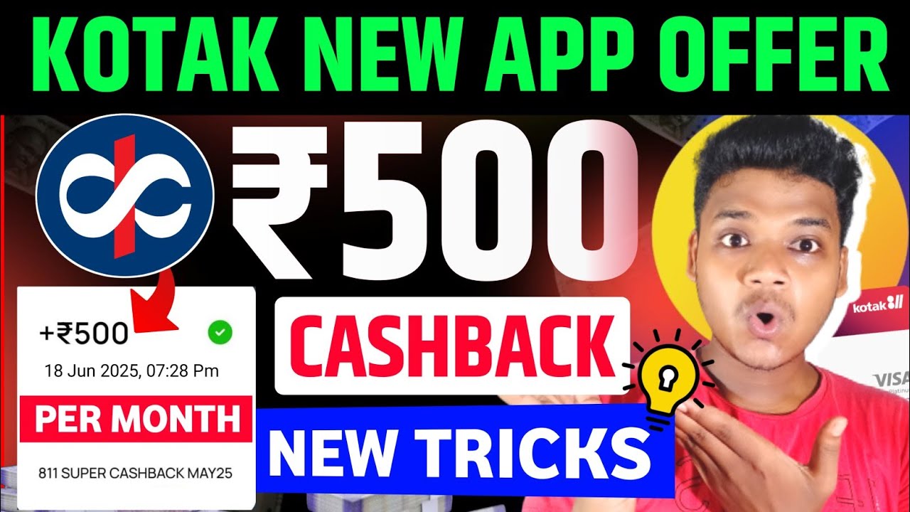 🔥NEW EARNING APP TODAY | Flat ₹500 Cashback | 5% Cashback Trick | Kotak 811 Super Debit Card