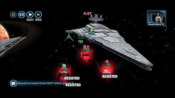 Finalizer vs Chimaera Empire (with interceptor) - starting: Vader, Shuttle, Tie Bomber - 61 Banners