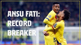 Ansu fati entered the record books with his match winner in 2-1 win
over inter milan at san siro on tuesday evening. 17 year old became
young...