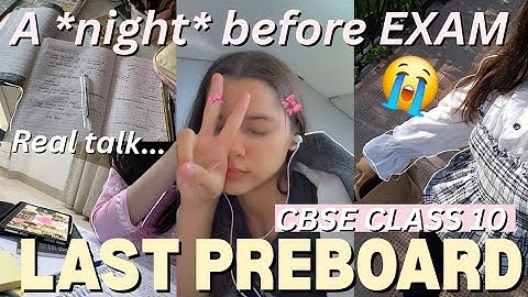 STUDY WITH ME for *LAST PREBOARD* l CBSE 10th grader l Productive Exam vlog l Nisha 