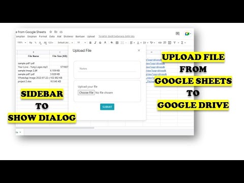 Google Apps Script - Upload File from Google Sheets Part 2: Sidebar ...