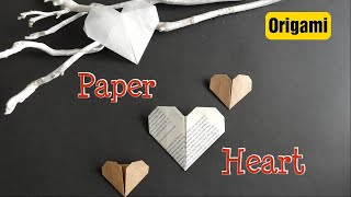 EASY ORIGAMI HEART || VALENTINE'S DAY CRAFTS || PAPER CRAFTS FOR KIDS || ORIGAMI SERIES