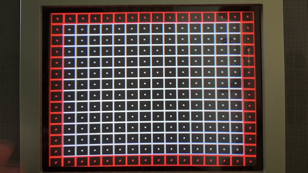 Выровнял растр в верхней части экрана ТВ Samsung CS-15K8MJQ