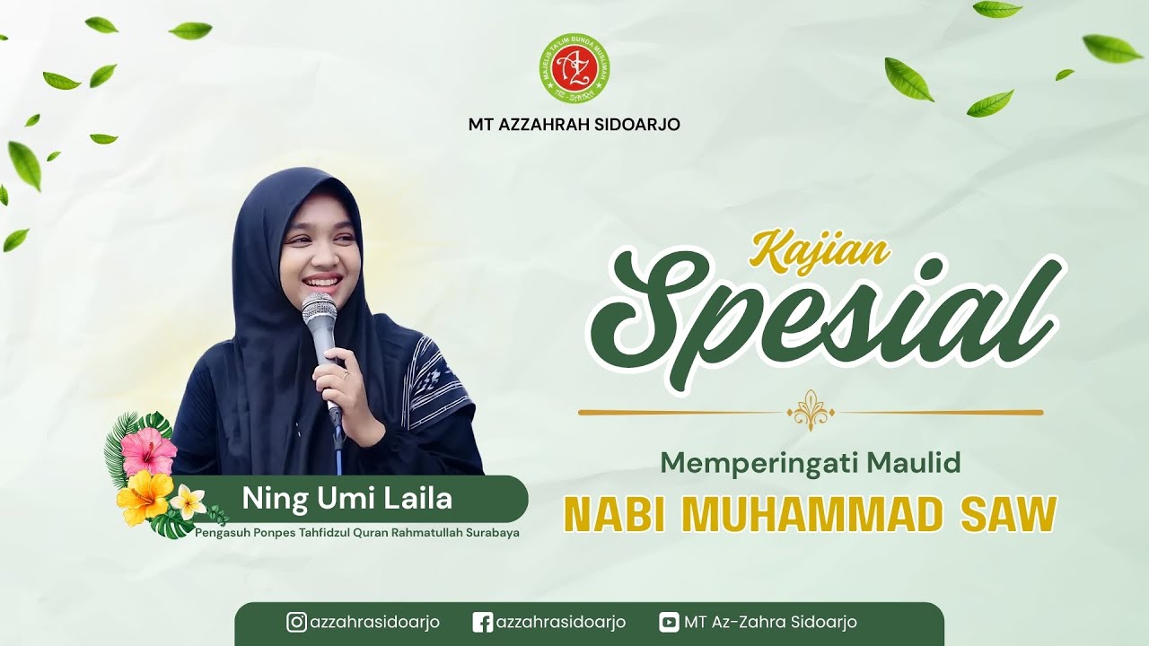 LIVE Kajian Spesial Peringatan Maulid Nabi Muhammad SAW bersama Ning Umi Laila