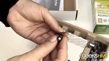 54Mbps eXtended Range Wireless Access Point TL-WA500G TP-Link - Unboxing by www.geekshive.com