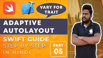[Part-5]Adaptive Autolayout Tutorials: Portrait and Landscape Different UI Design in Swift iOS hindi