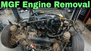 MGF engine removal - How to remove the engine and subframe assembly