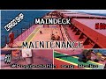Cargo ship deck maintenance  paano mag maintain ng maindeck ng barko vid33  we ridetv