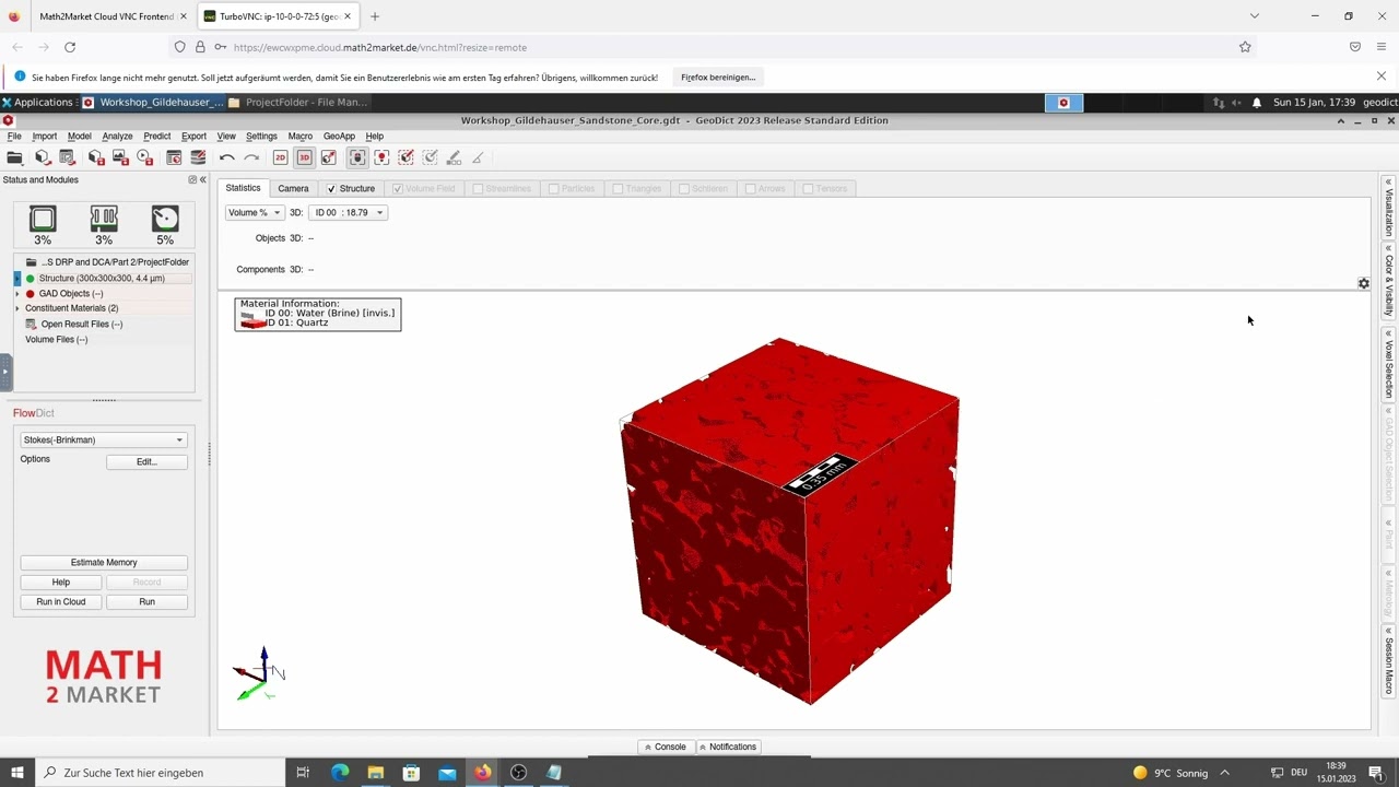 Workshop 2023: Digital Rock Analysis (Part 2) using GeoDict 2023