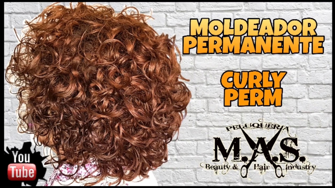 Como rizar el cabello con Permanente. How to make curly hair with perm. -  YouTube