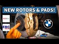 How to Replace BMW Brakes // StopTech Rotors &amp; EBC Pads!