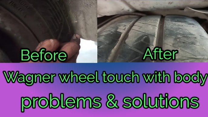 how to solve wide tyre fender touching problem, coil spring pad  installation