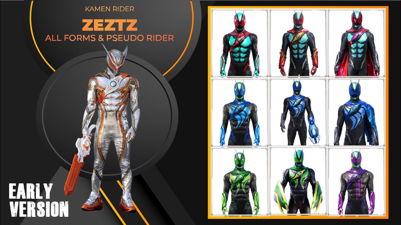 Kamen Rider Zeztz All Form and Pseudo Rider