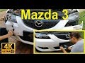 How to change the front headlight and bumper on a Mazda 3-  detailed