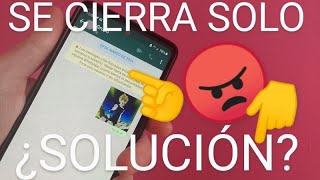 ⚙ WHATSAPP se CIERRA SOLO al ABRIRLO SOLUCIÓN FÁCIL y RÁPIDA 2024