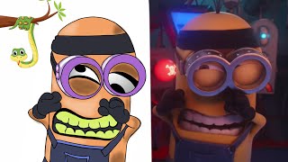 Giant Minion - Bob MINIONS Clips Funny Drawing Meme |