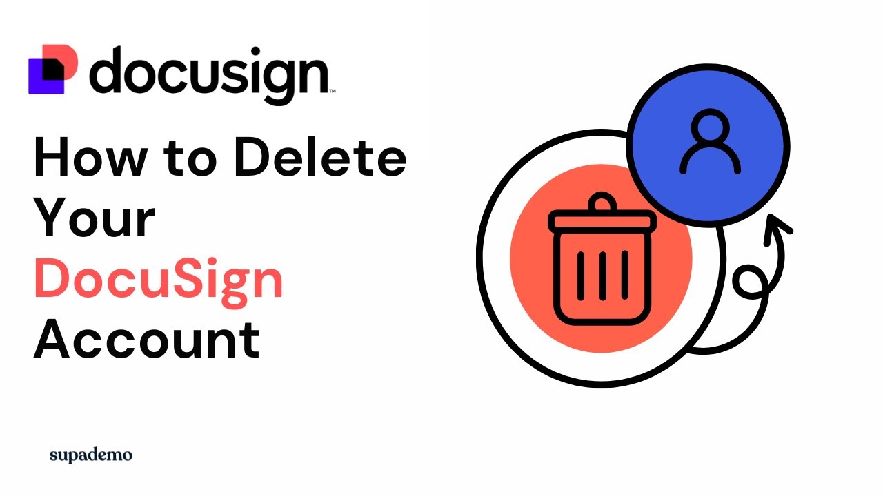 How to Delete Your DocuSign Account - YouTube