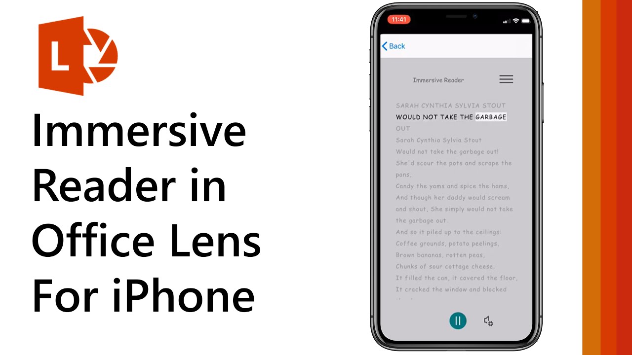 How to use Immersive Reader in Office Lens for iPhone // #shorts - YouTube