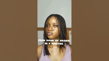 how to take down braids fast. how to take down braids without breakage #loosenbraidsfast #braids