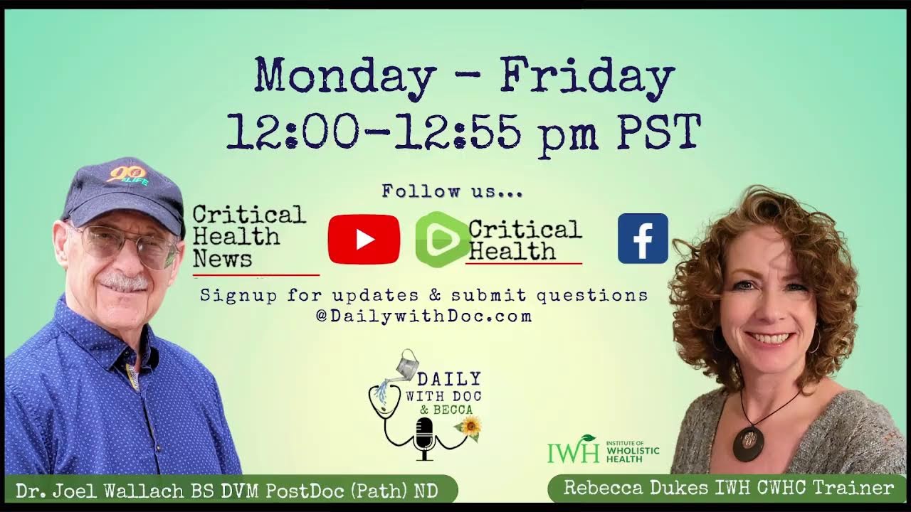 Dr. Joel Wallach - Increasing minerals in plants and why - Daily with Doc and Becca 7/31/23