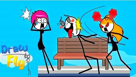 Draw Fly (WEEGOON) gameplay walkthrough Level 1-25  Solutions - Funny stickman puzzle game