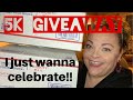 ENDED !! 5k GIVEAWAY “I just wanna celebrate”