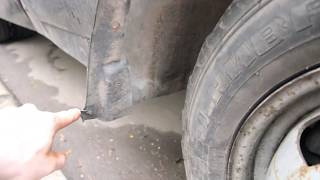 Как приСОБАЧить обратно оторванные подкрылок и брызговик у Газели?