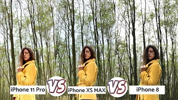 iPhone 11 Pro vs iPhone XS MAX vs iPhone 8 | Camera Comparison