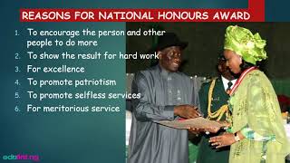National Honours Award | Civic Education | Primary 6