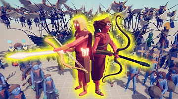 ARTEMIS & APOLLO VS ALL FACTION | Totally Accurate Battle Simulator TABS