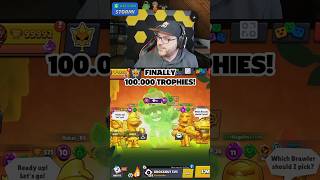 Finally 100.000 Trophies! Thank you for the help! #brawlstars