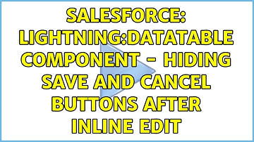 Salesforce: lightning:datatable component - hiding Save and Cancel buttons after inline edit