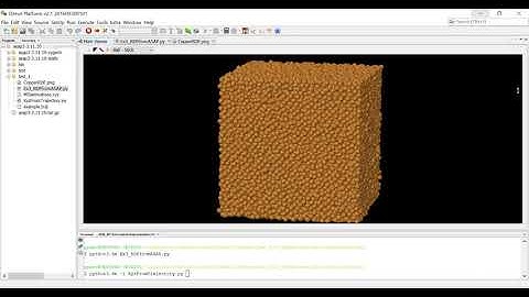 Radial Distribution Function from ASAP Calculation in the DJMol System