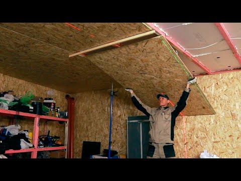 Видео: ✔️Утепление потолка в гараже, 100 мм ЭППС.