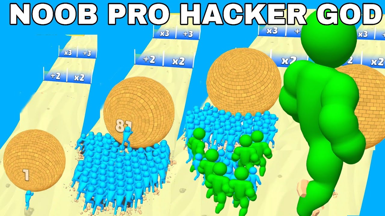 NOOB VS PRO VS HACKER VS GOD   in Rescue Push