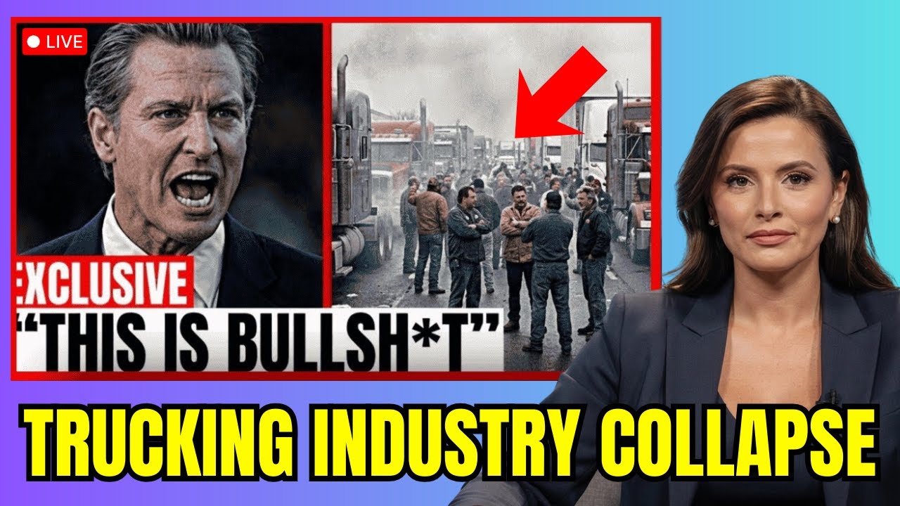 California Governor in Trouble as Trucking Industry Sounds the Alarm