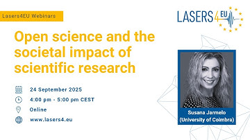 Lasers4EU Webinar: Open science and the societal impact of scientific research