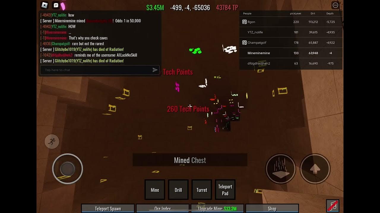 Dupe cave with chests in mining tech YouTube