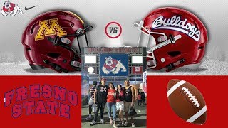 my first college football game!!! *Fresno State vs Minnesota*