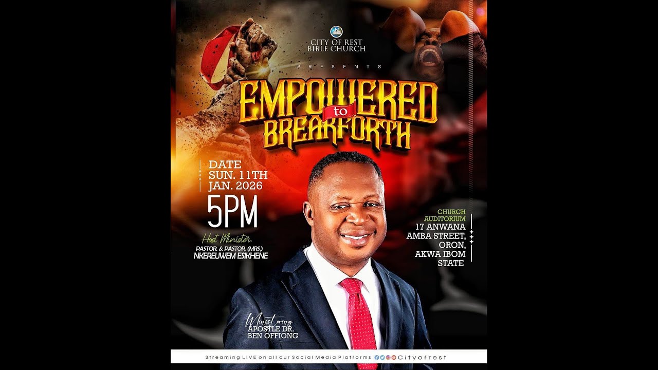 CITY OF REST || EMPOWERED TO BREAKFORTH || 11-01-2026