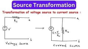 Source Transformation | Transformation of Voltage source to Current source | Electrical Engineering