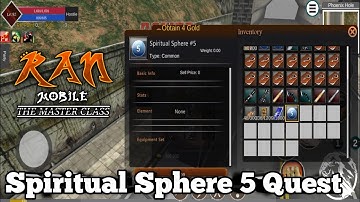 Spiritual Sphere 5 Quest (Physics Teacher) | Ran Mobile: The Master Class OBT