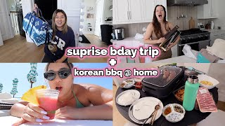 alisha's birthday surprise + korean bbq @ home!!