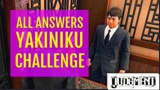 Yakiniku Challenge ALL correct answers (Fumio Matsuzaki friend event) | Judgment