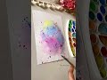 Creative watercolour art in 1 minute