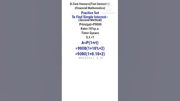 FINANCIAL MATHEMATICS B.Com & B.Com HONOURS #shorts #viral #youtube #shortsfeed #shortvideo #study