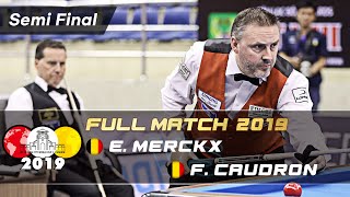 Semi Final  Eddy MERCKX vs Frederic CAUDRON (Ho Chi Minh World Cup 3Cushion 2019)