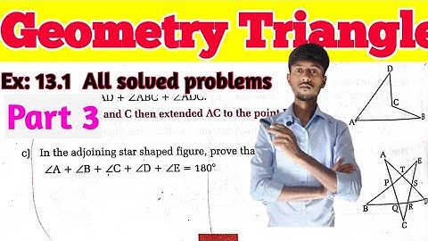 Geometry triangle class 9 ex : 13.1 | All solved problems of ex 13.1 | Vigyan TV Nepal