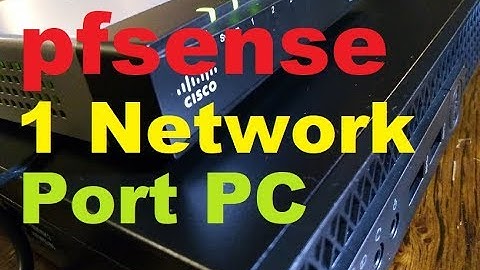 ✅ pfsense on 1 network/ethernet  port PC  using VLANS