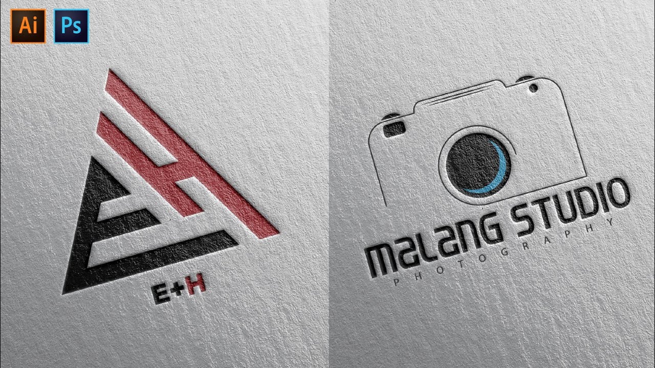 How To Create Logo In Illustrator Apply Mockup In Photoshop YouTube